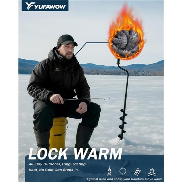 Men Winter Jacket Waterproof Windproof Insulated Ski Snowboard Work Coat Warm - Picture 3 of 7